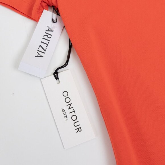 Aritzia Original Contour Squareneck Bodysuit Hot Cheeky Red - Picture 11 of 12